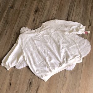 VINTAGE Focal Point 3/4 Sleeve Womens Top